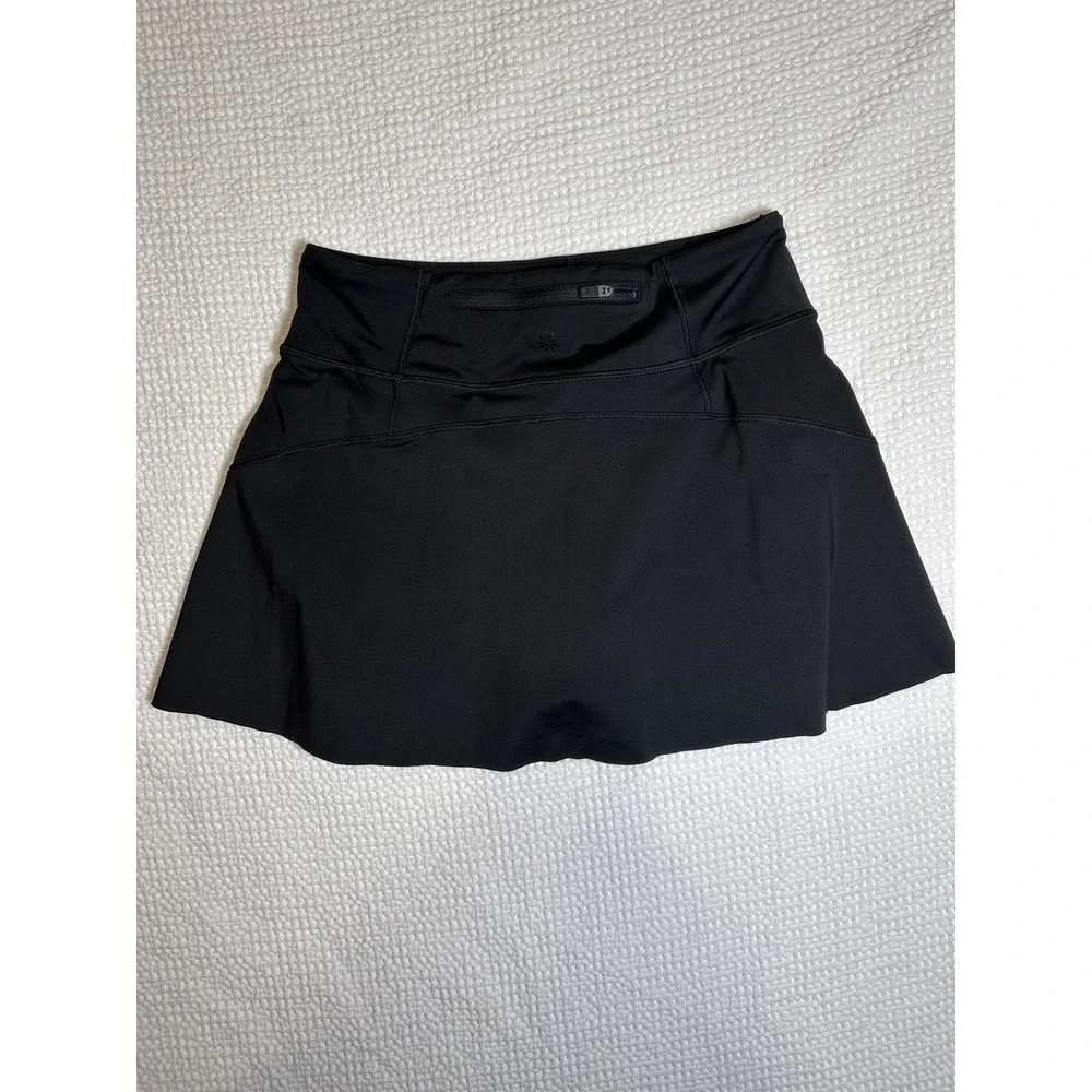 Athleta Girl Ace Skort Black Athletic Tennis Golf Skirt Built In Shorts XXL 16